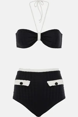 Adriana Degreas High-rise jacquard bikini
