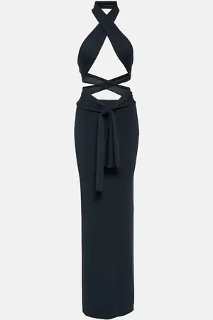 AYA MUSE Acis halterneck knit maxi dress