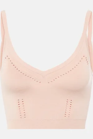 Max Mara Cropped knitted tank top