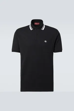 Gucci GG Web cotton-blend polo shirt