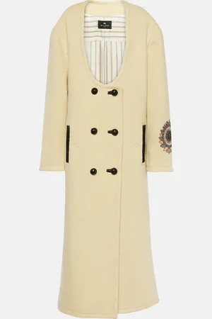 Etro Embroidered wool-blend coat