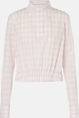 Loewe Checked cotton top