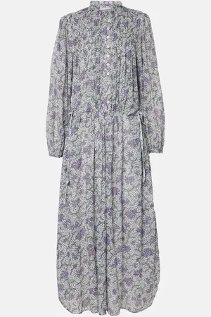 Marant Etoile Dalida printed cotton voile midi dress