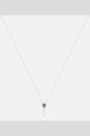 BUCHERER FINE JEWELLERY Romance 18kt white gold necklace with sapphires and gemstones
