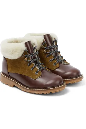 BONPOINT Henri shearling-lined leather boots