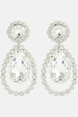 Alessandra Rich Embellished clip-on earrings
