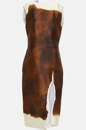 Prada Silk-blend midi dress