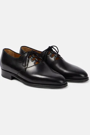 The Row Grant leather Derby shoes