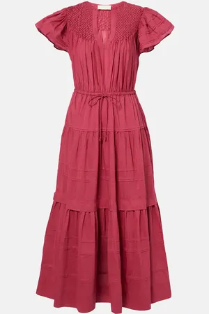 ULLA JOHNSON Marika cotton and silk voile maxi dress