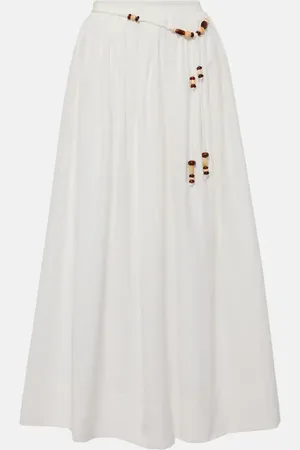 FAITHFULL THE BRAND X Monikh Oliveria silk and cotton maxi skirt