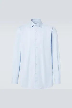 BRIONI William striped cotton shirt