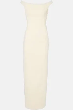 Totême Off-shoulder maxi dress
