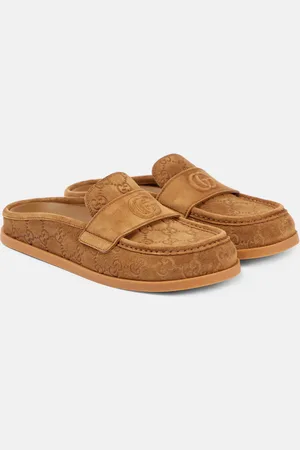 Gucci Celia GG suede mules