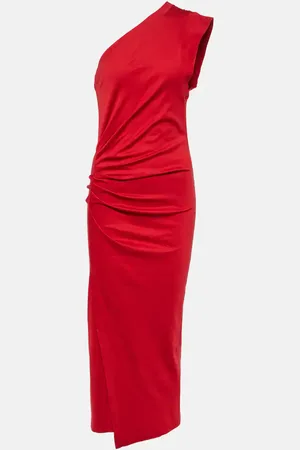 Isabel Marant Maude gathered cotton jersey midi dress