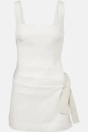 SIR Jessamine Tie linen minidress