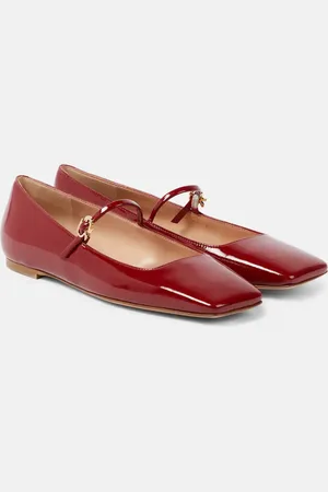 Gianvito Rossi Christina patent leather Mary Jane flats