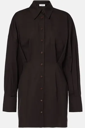The Attico Cotton-blend shirt dress