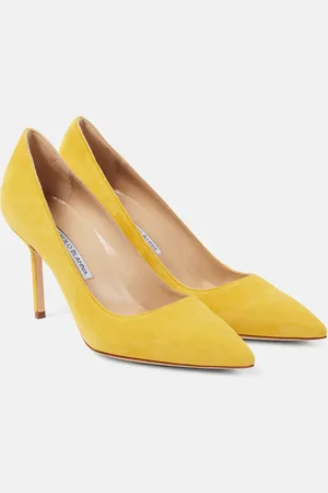 Manolo Blahnik BB 90 suede pumps