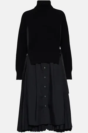 SACAI Turtleneck midi dress