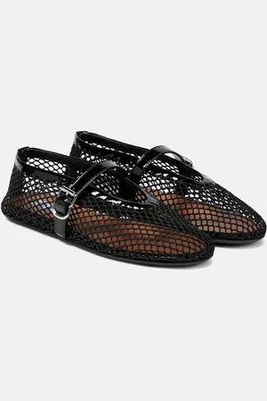 Alaïa Fishnet ballet flats