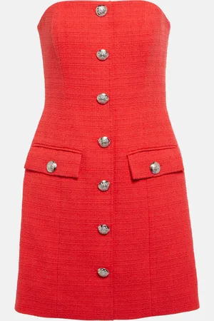 VERONICA BEARD Aster cotton-blend tweed minidress
