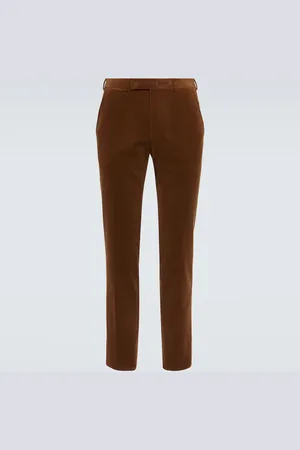 Ermenegildo Zegna Cotton and cashmere corduroy slim pants