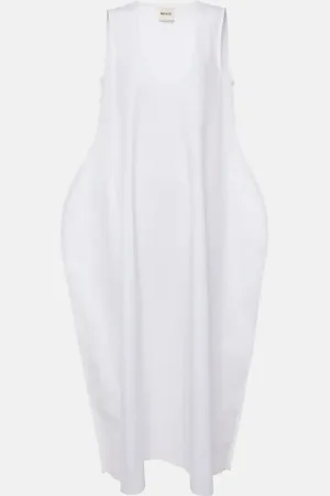 Khaite Coli cotton poplin midi dress