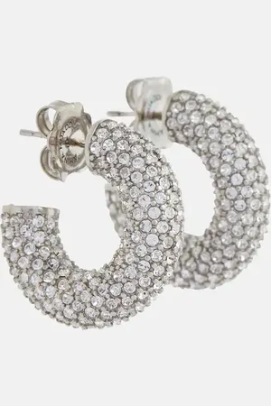 Amina Muaddi Cameron Mini embellished earrings