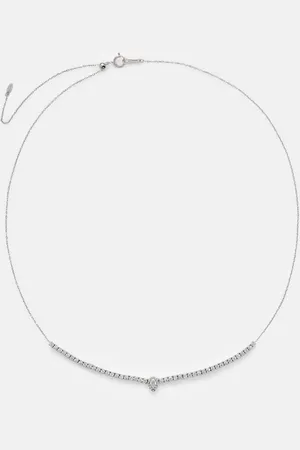 PERSÉE 18kt white gold necklace with diamonds