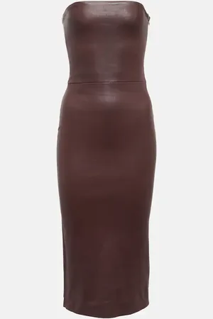 Stouls Mona 23 leather midi dress