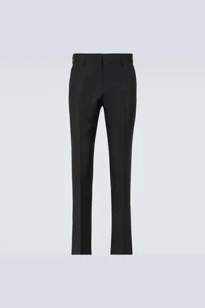 Ami Mohair and wool straight pants