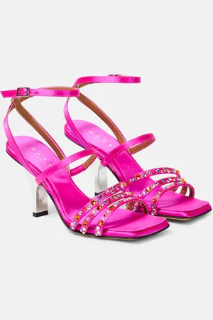 Marni Embellished satin sandals