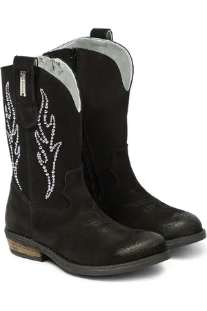 MONNALISA Suede cowboy boots