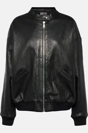 Stouls Pharrell leather bomber jacket