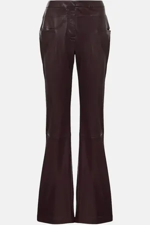 Altuzarra Serge leather bootcut pants