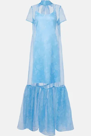 Staud Calluna floral organza maxi dress