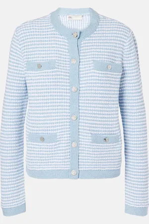 Tory Burch Kendra knitted cotton-blend cardigan