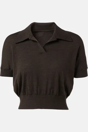 Khaite Morgane wool-blend polo shirt