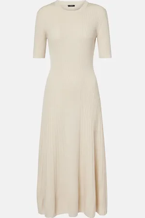 Joseph Ribbed-knit wool midi dress