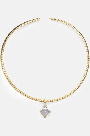 Marina B Trisolina 18kt necklace with chalcedony and diamonds