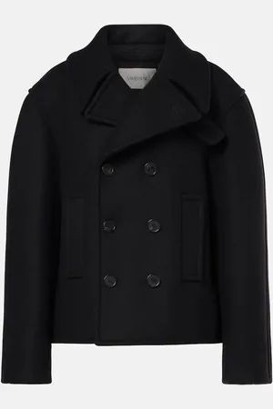 Saint Laurent Oversized virgin wool peacoat