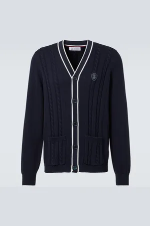 Brunello Cucinelli Cable-knit cotton cardigan