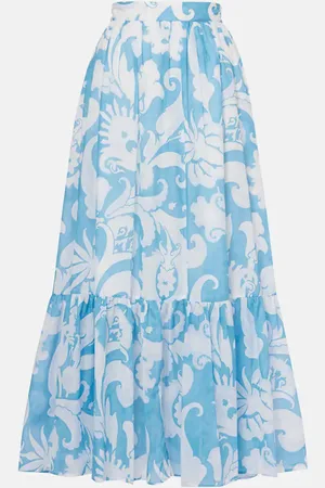 Etro Paisley cotton maxi skirt