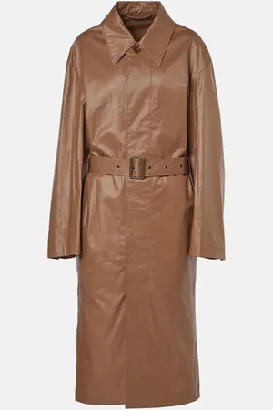 LEMAIRE Belted cotton raincoat