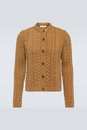 WALES BONNER Cable-knit mohair-blend cardigan