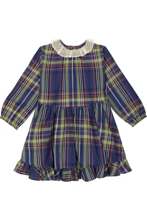 BONPOINT Thays tartan cotton dress