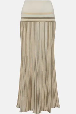 FAITHFULL THE BRAND Citara striped jersey maxi skirt