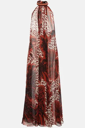 JOHANNA ORTIZ Floral halterneck maxi dress