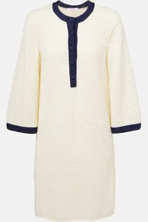 ERES Albatros knitted cotton-blend minidress