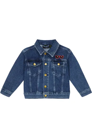 Mini Rodini Ritzratz embroidered denim jacket